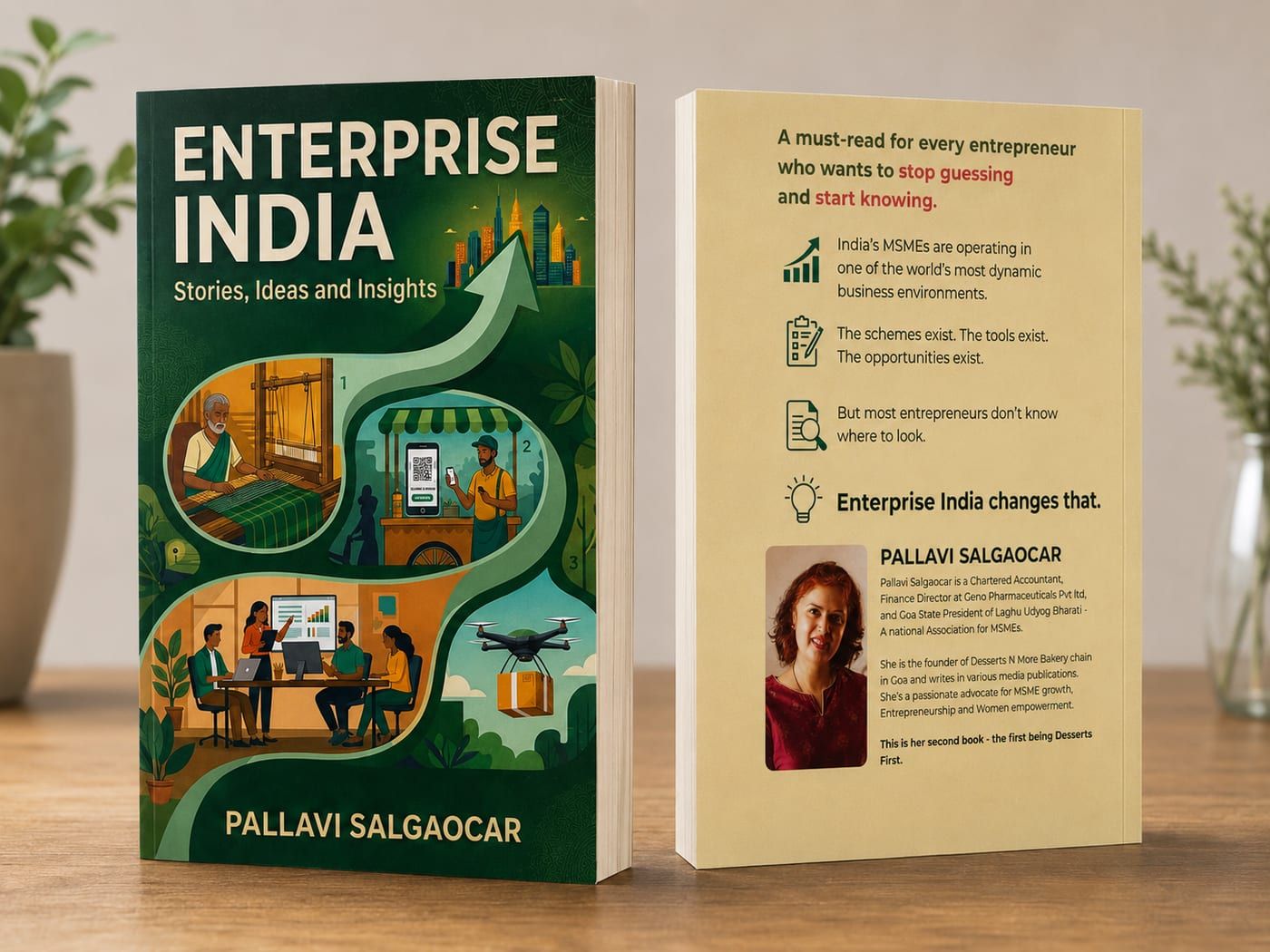 Enterprise India: Stories, Ideas and Insights — front and back cover.